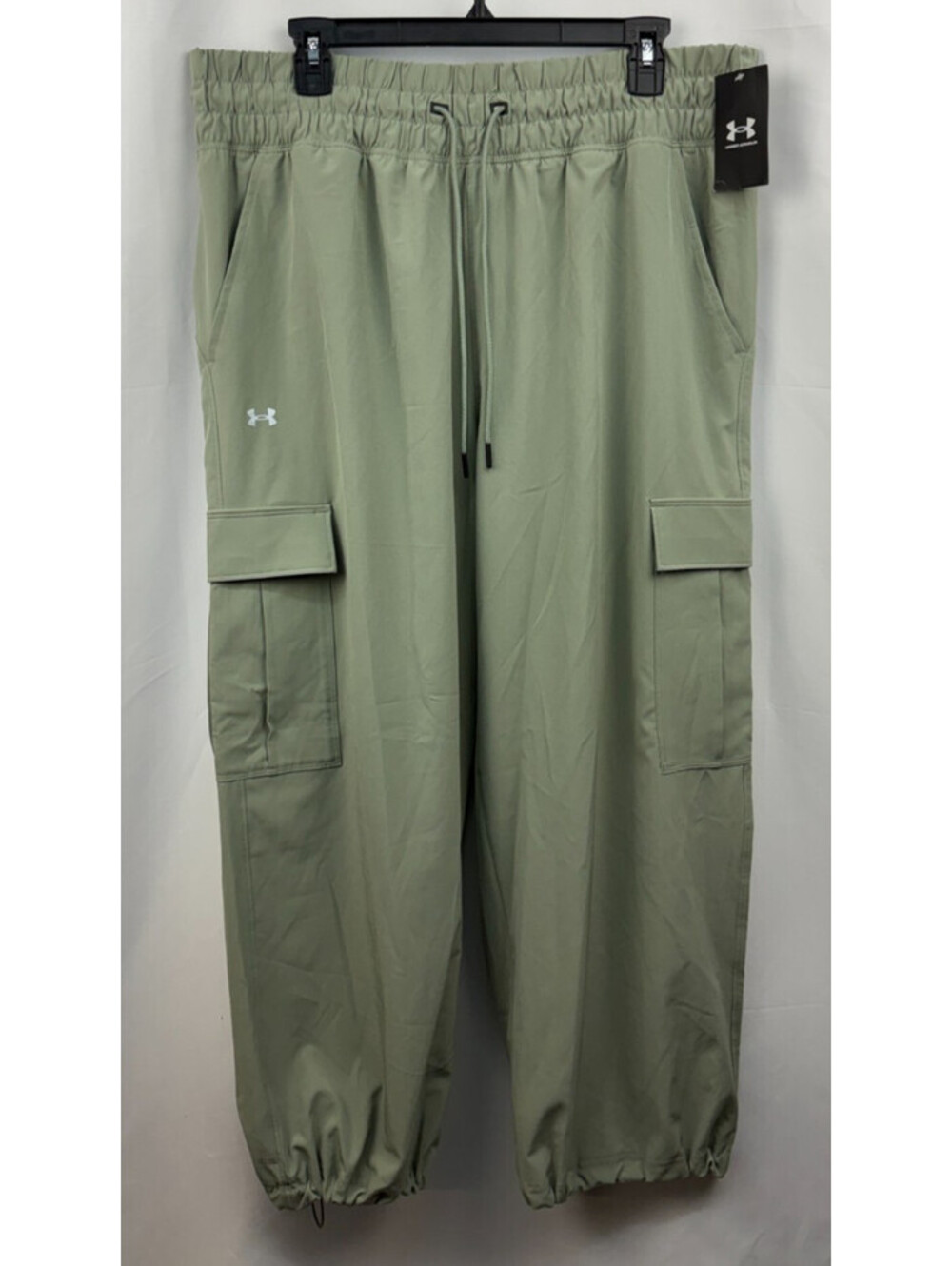 Under Armour Women's Size XL Green Sage Rival Woven Cargo Jogger Pants